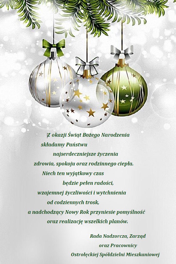 Życzenia Bożonarodzeniowe 2025