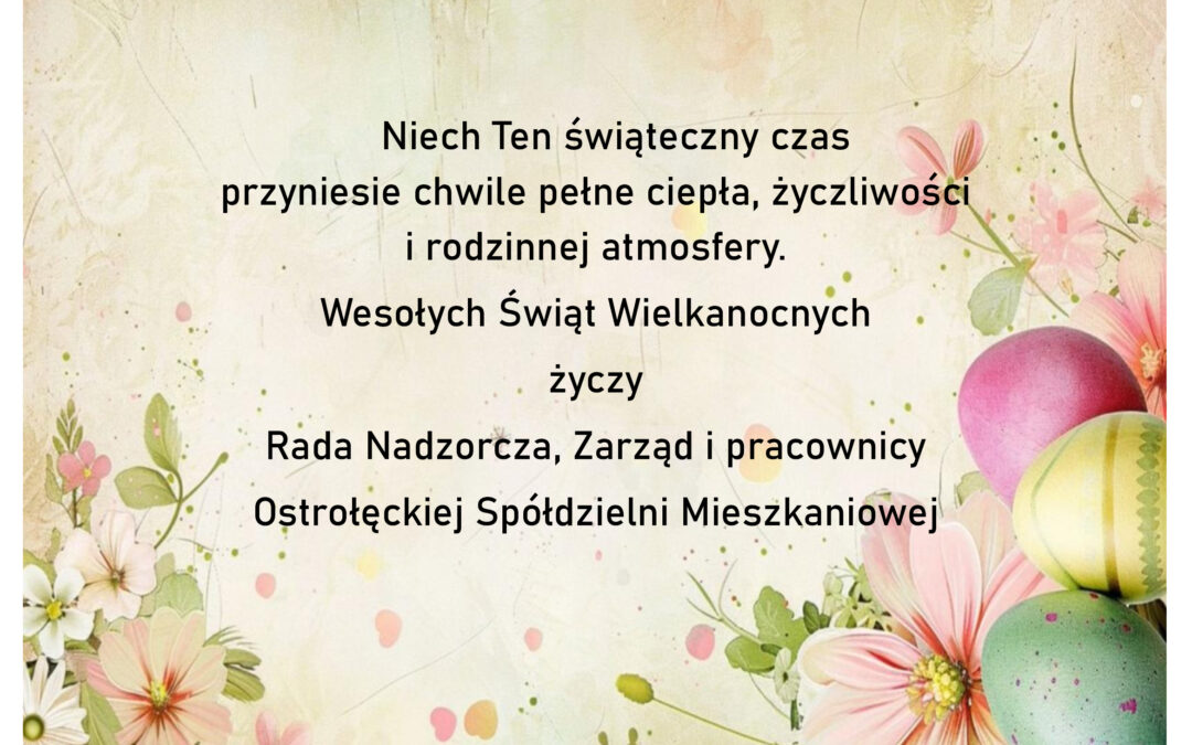 Wesołych Świąt Wielkanocnych