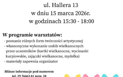 Zaproszenie na Warsztaty Wielkanocne
